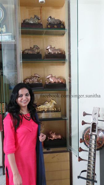 Sunitha Upadrashta with her Nandi Awards