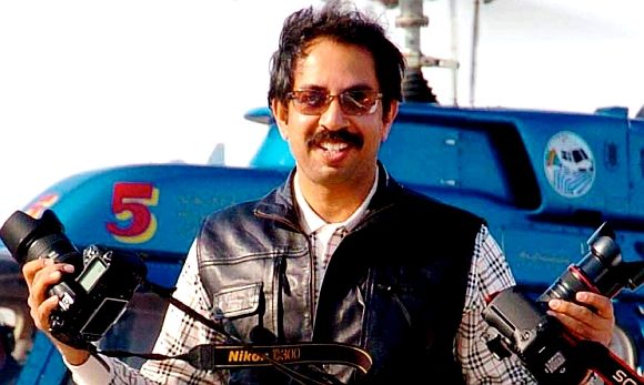 Uddhav Thackeray during his younger days as a professional photographer