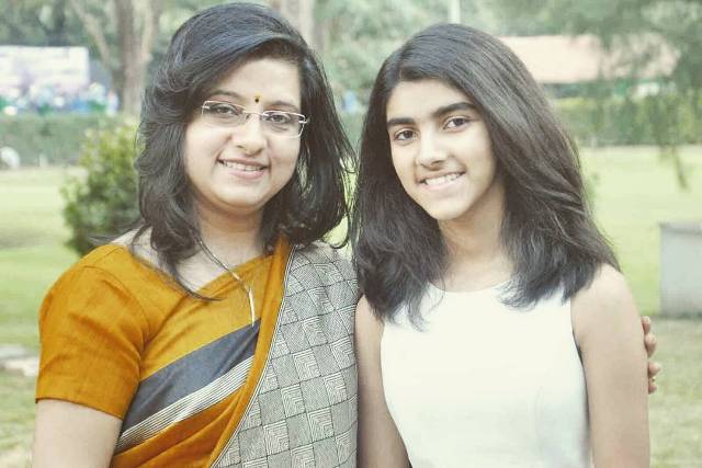 Dona Ganguly with her daughter, Sana Ganguly