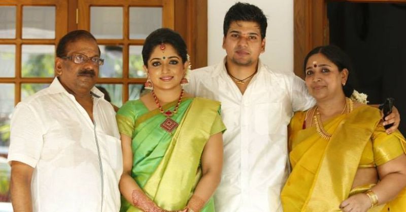 Kavya Madhavan with her Family
