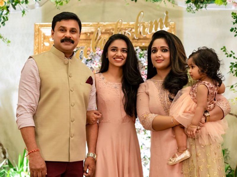 Kavya Madhavan with her Husband, Daughter and Step Daughter