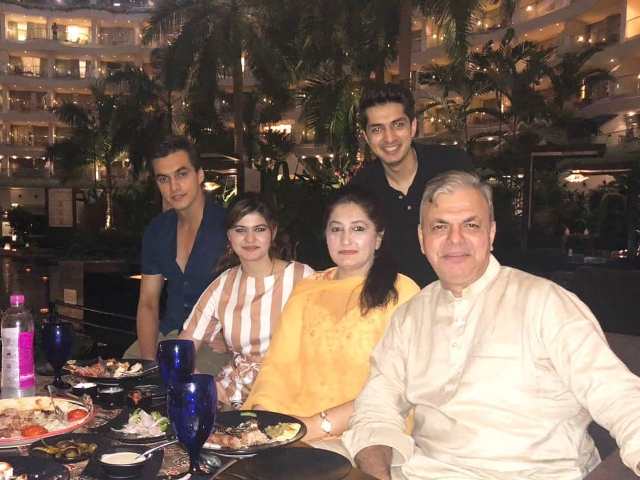 Mohsin Khan with his family