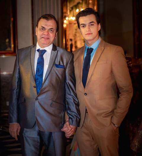 Mohsin Khan with his father