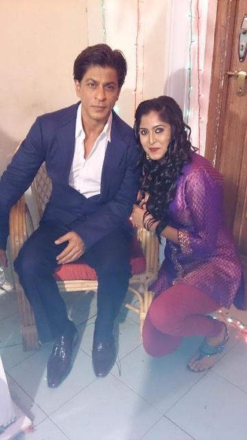 Monika Bhadoriya with Shah Rukh Khan