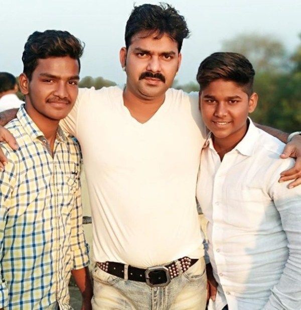 Pawan Singh with his Cousin