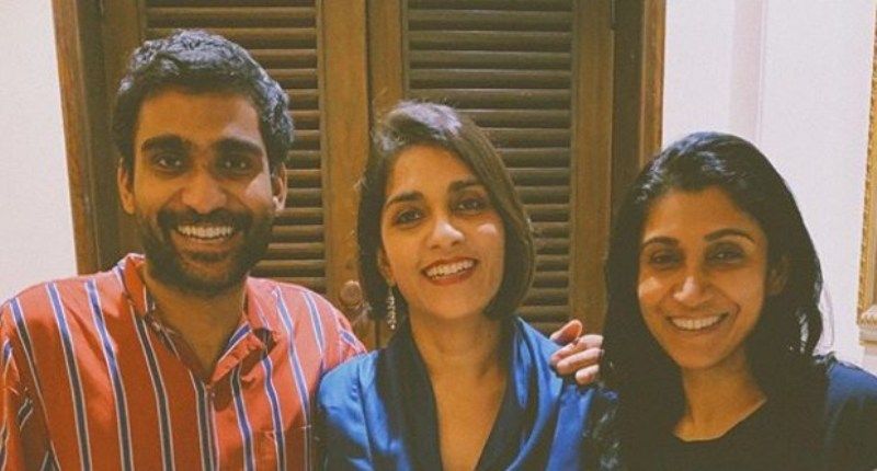 Prateek Kuhad with his sisters