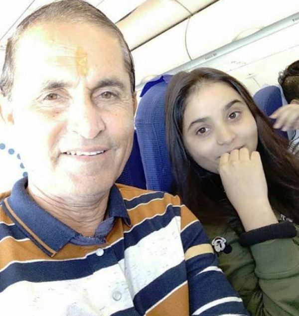 Riya Shukla with Her Father
