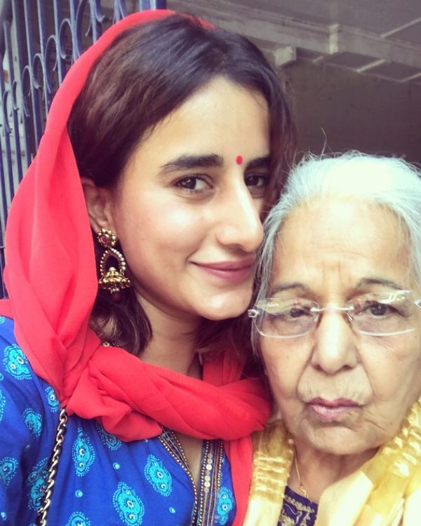 Saloni with her Grandmother