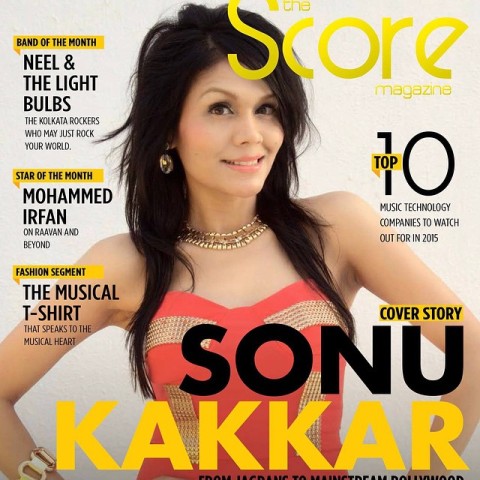 Sonu Kakkar on the cover of the Score Magazine