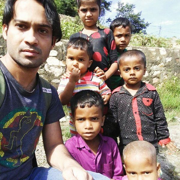 Waqar Zaka with Kids in Burma