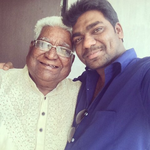 Zakir Khan with his grandfather