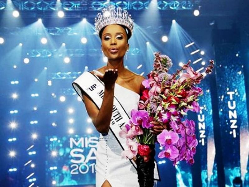 Zozibini Tunzi After Being Crowned as Miss South Africa