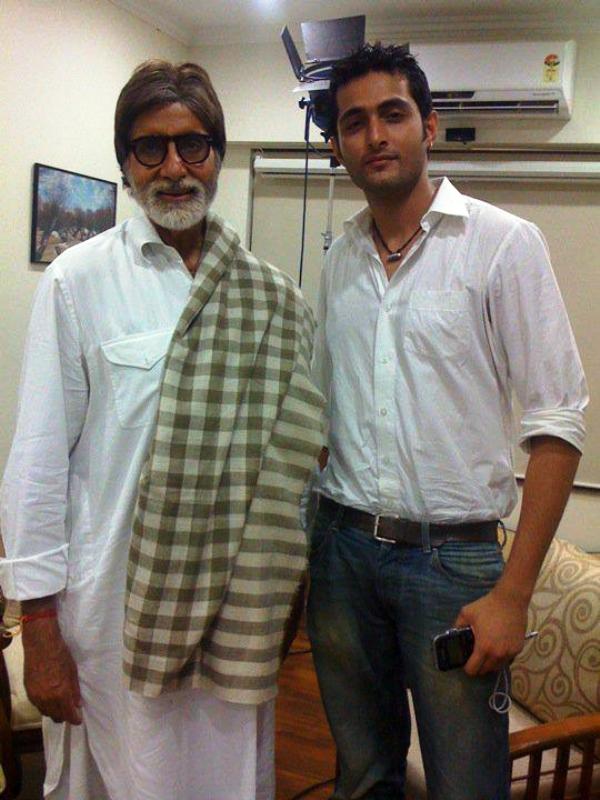 Aadil Khan with Amitabh Bachchan