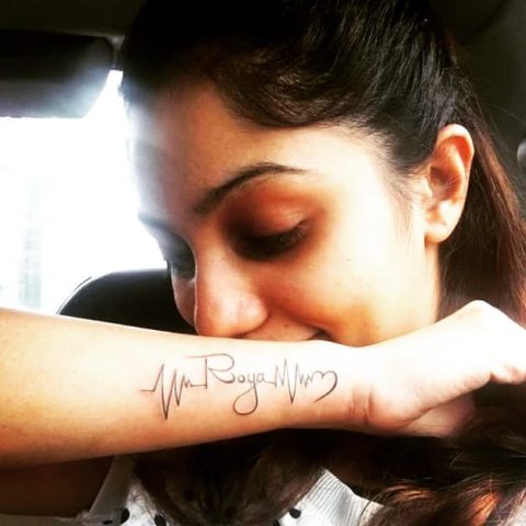 Arya Rohit's tattoo
