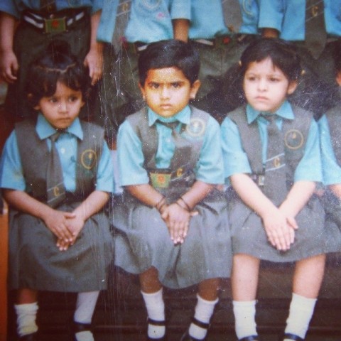 Garima Jain in her school days