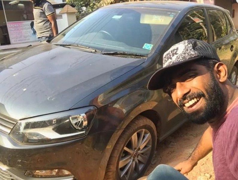 Pareekutty Perumbavoor with his Car