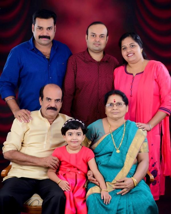 Pradeep Chandran with his Family