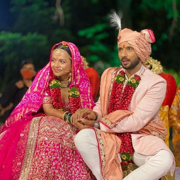 Punit Pathak and Nidhi Moony Singh's wedding picture