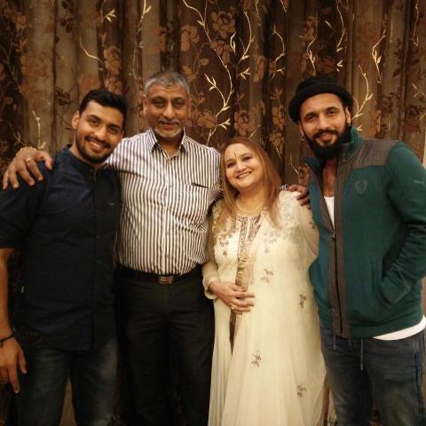 Punit Pathak with his family