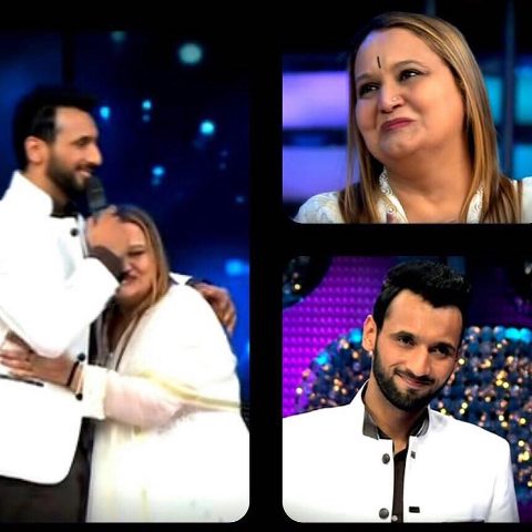 Punit Pathak with his mother