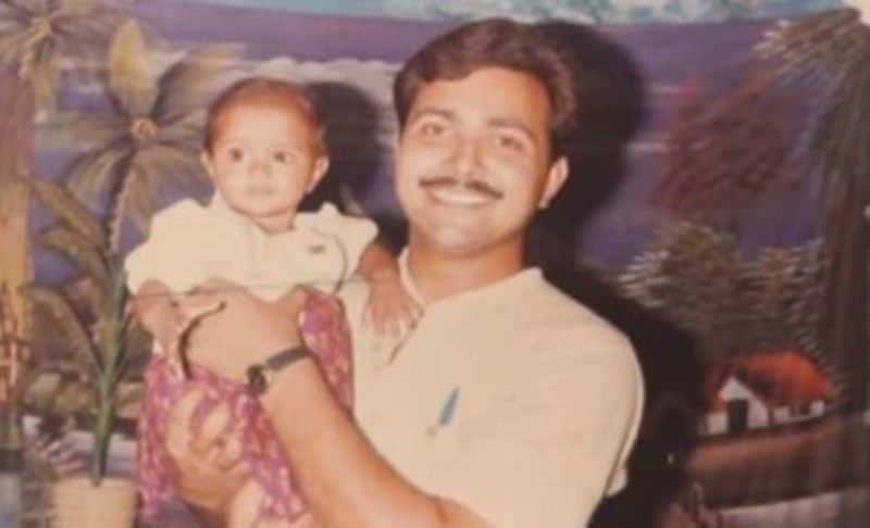 Riya Mavi with her Father