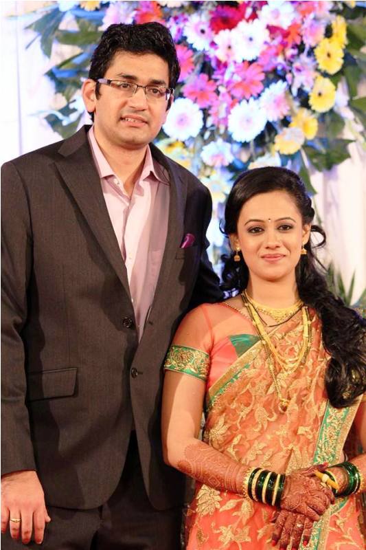 Spruha Joshi with Her Husband