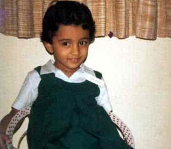 Trisha Krishnan as a Child