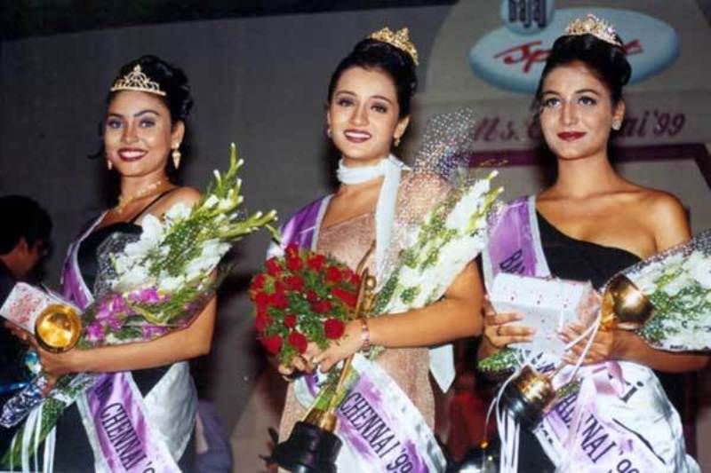Trisha Krishnan won Miss Madras