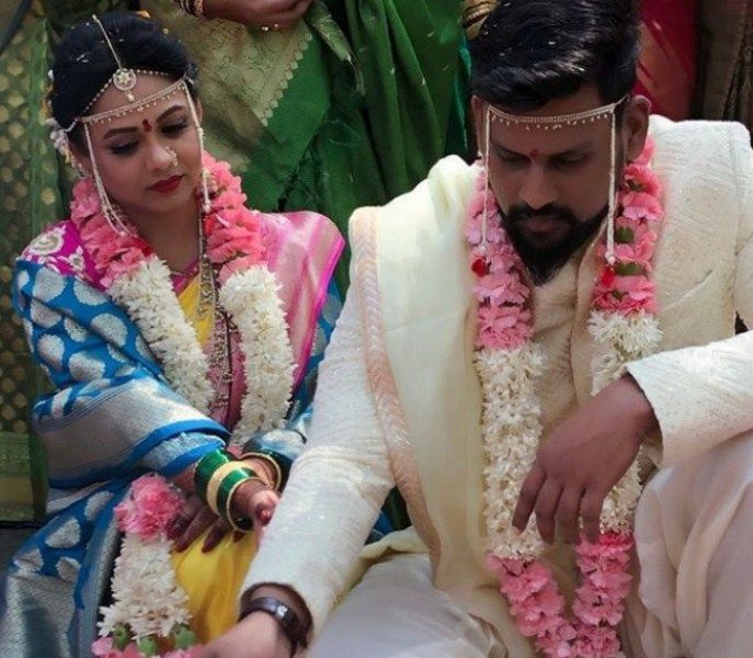 Wedding Picture of Prarthana Behere and her husband