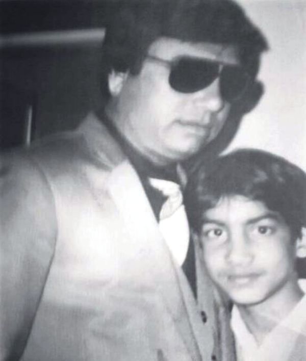 An Old Picture of Amit Sharma with His Father