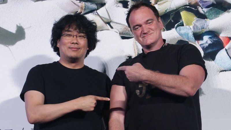 Bong Joon-ho with Quentin Tarantino