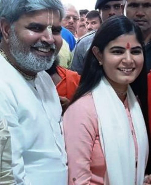 Devi Chitralekha with her Father