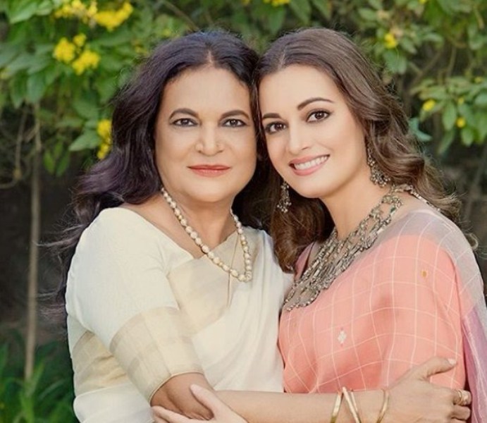 Dia Mirza with her Mother