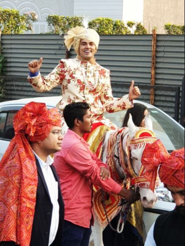 Harsh Nagar on His Wedding Day