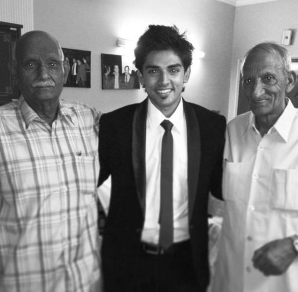Harsh Nagar with His Grandfathers