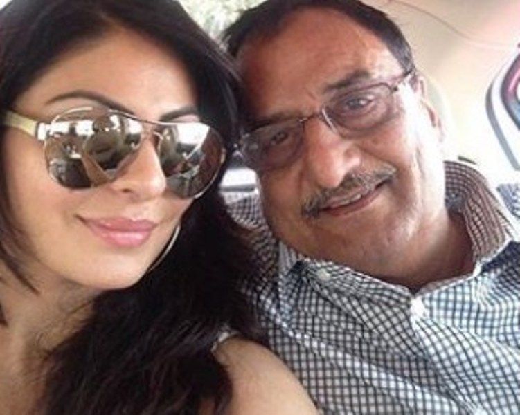 Neeru Bajwa with her Father