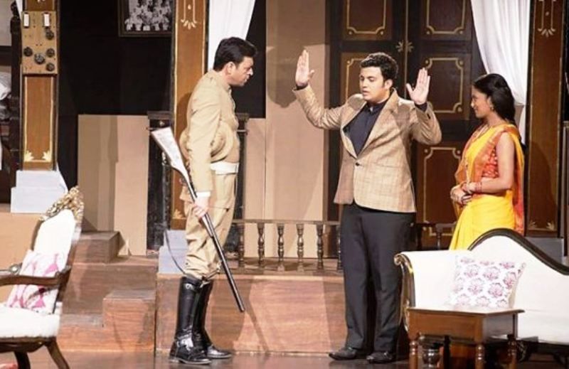 Prasad Jawade in a Theatre Play- Agnipankh