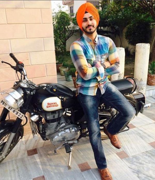 Rohanpreet Singh with His Motorcycle