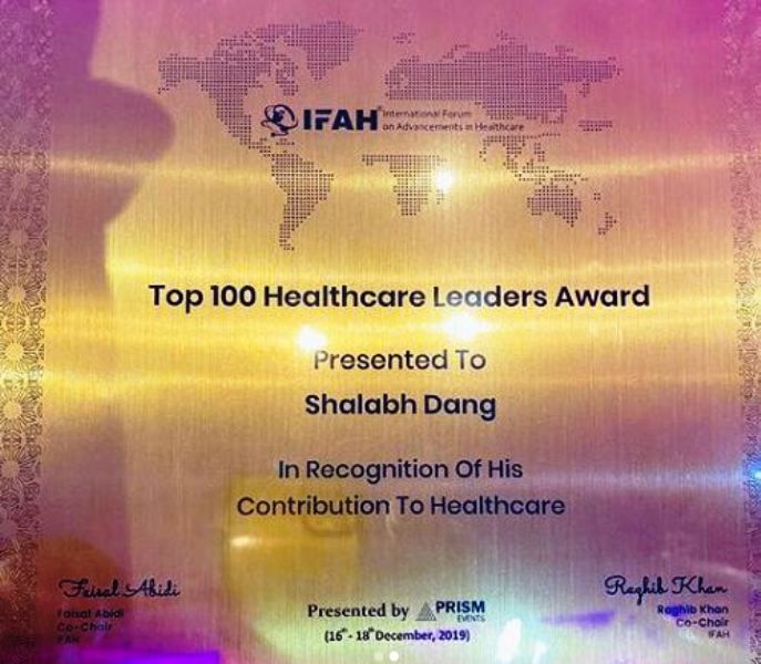 Shalabh Dang's Award