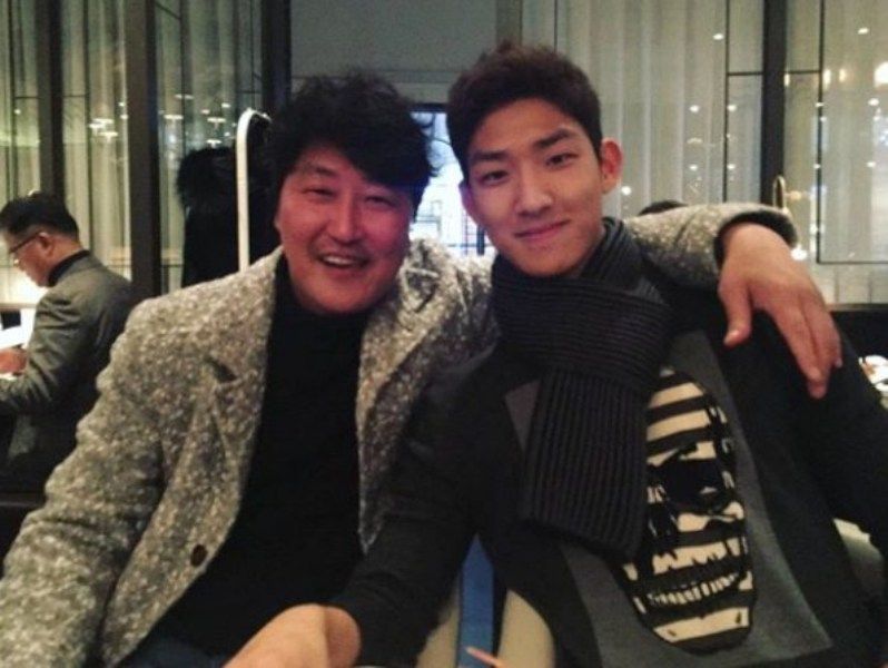 Song Kang-ho with his Son