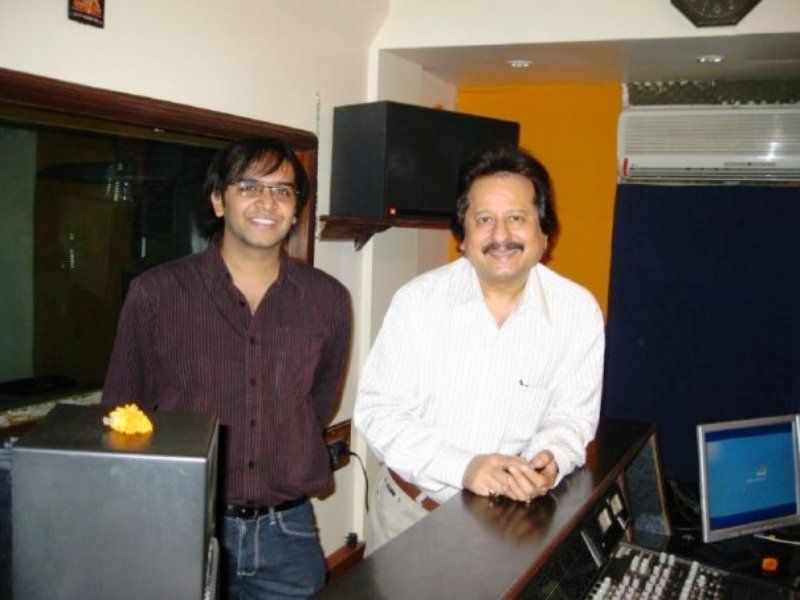 Vaibhav Saxena with Pankaj Udhas