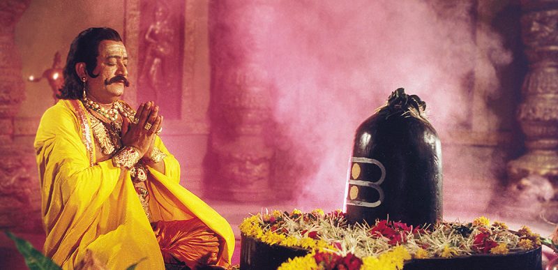 Arvind Trivedi as Ravan in a still from Ramayan