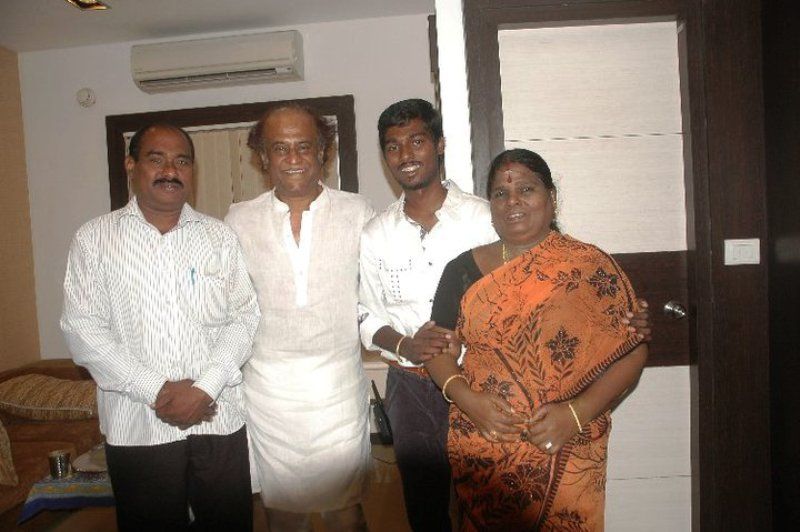 Atlee Kumar With His Parents and Rajinikanth