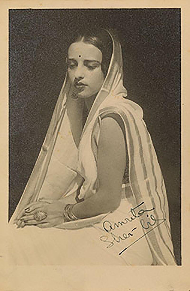 A Picture Autographed by Amrita Sher-Gil