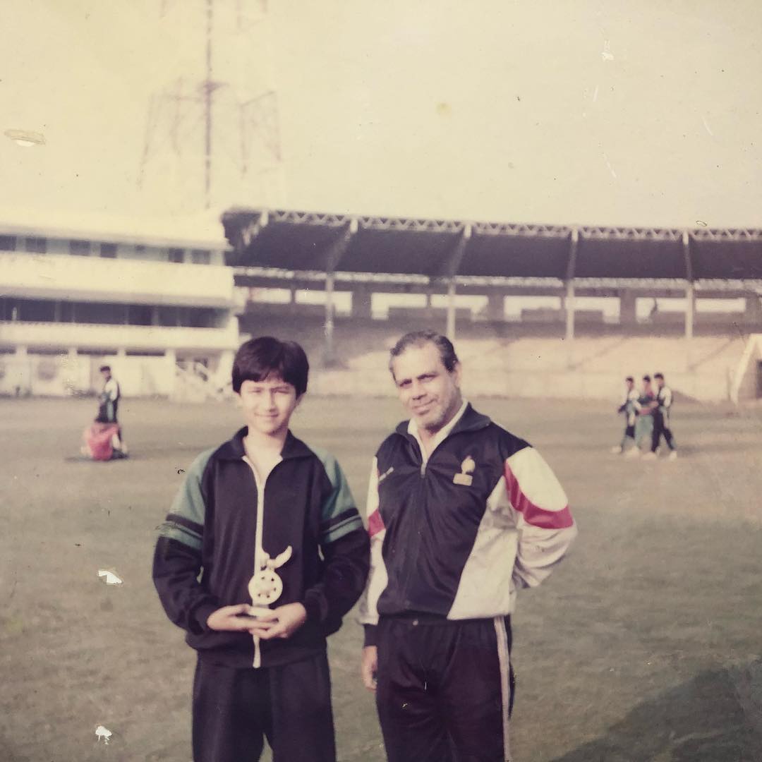 Jwala Gutta with her coach, S. M. Arif