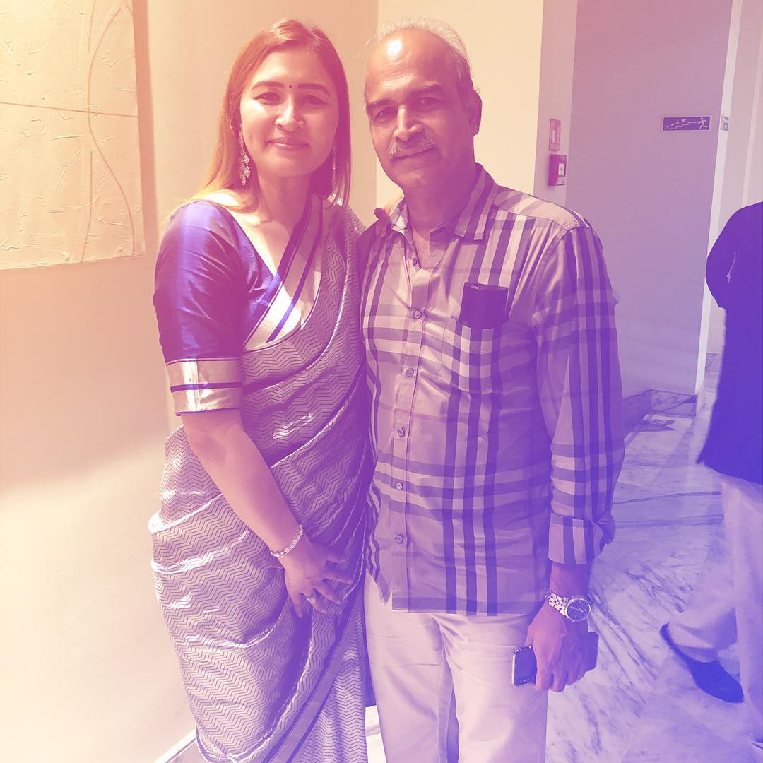 Jwala Gutta with her father