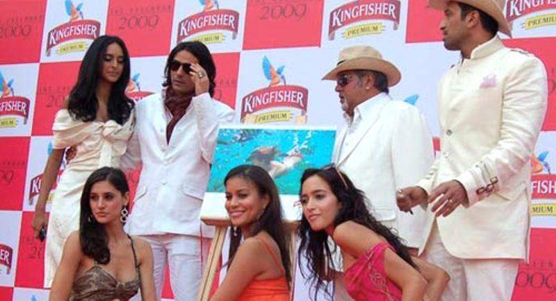 Nargis Fakhri at the Launching Event of 2009 Kingfisher Calendar