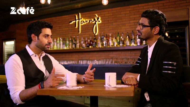 Niranjan Iyengar Interviewing Abhishek Bachchan on his show 'Look Who's Talking with Niranjan'