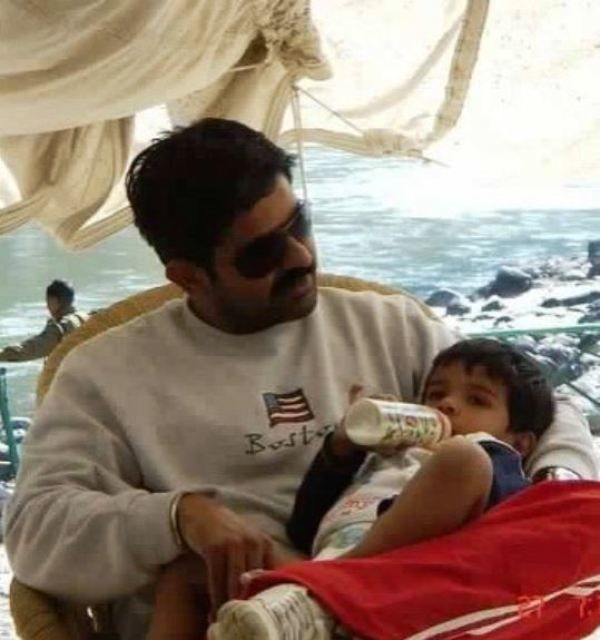 Sumit Awasthi With His Son