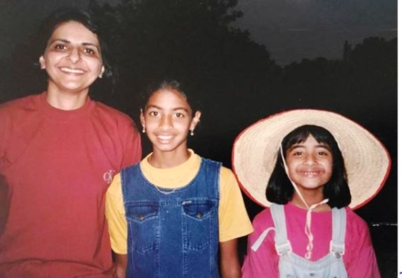 A Childhood Picture of Bani J With Her Sister and Mother